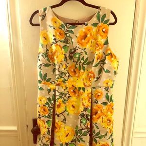 Floral Print Eva Mendes Pocket Dress